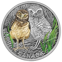 2015 Canada $20 Baby Animals: Burrowing Owl Fine Silver (No Tax)