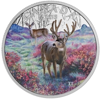 2015 Canada $20 Misty Morning Mule Deer Fine Silver (No Tax)