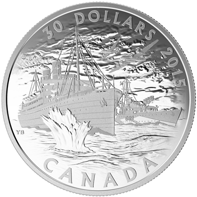 2015 $30 Canada's Merchant Navy in the Battle of the Atlantic (NO Tax)