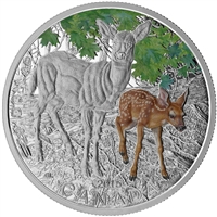 2015 Canada $20 Baby Animals - White-Tailed Deer Fine Silver (No Tax)