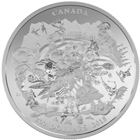 2015 $200 Canada's Rugged Mountains ($200 for $200 #3) 2oz. Fine Silver (No Tax)