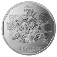 2015 Canada $10 Looney Tunes - "That's All, Folks!" (No Tax)