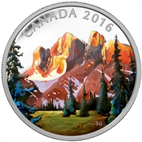2016 $20 Canadian Landscapes - The Rockies Fine Silver (No Tax)