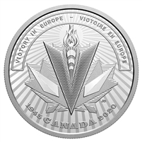 2020 Canada $20 WWII Battlefront Series - Victory in Europe Fine Silver (No Tax)