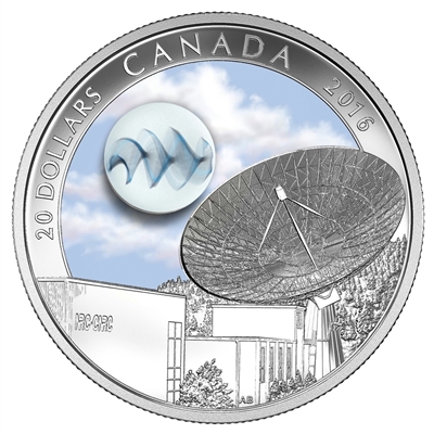 2016 Canada $20 The Universe Glow-In-The-Dark Glass with Fume