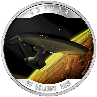 2016 Canada $20 Star Trek Enterprise Fine Silver (No Tax)