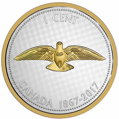 2017 Canada 1-cent Big Coin - Alex Colville Designs 5oz. Fine Silver (No Tax)