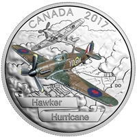 2017 Canada $20 Aircraft of WWII - Hawker Hurricane Silver (No Tax)