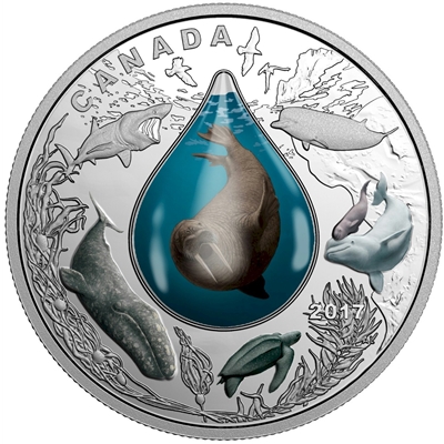 2017 $20 Canadian Underwater Life Fine Silver