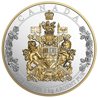 2016 Canada $250 The Arms of Canada Fine Silver Kilo (No Tax) 157776