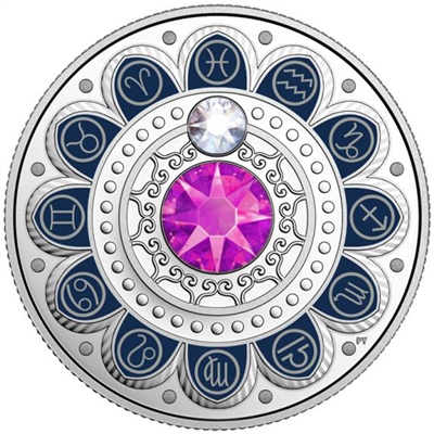 2017 Canada $3 Zodiac Series - Pisces Fine Silver