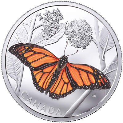 2017 Canada $50 Monarch Migration Fine Silver Coin (No Tax)