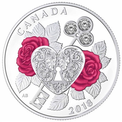 2018 $3 Celebration of Love Fine Silver Coin