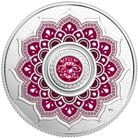 2018 Canada $5 Birthstone - January Fine Silver with Swarovski Crystal