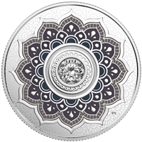 2018 Canada $5 Birthstone - April Fine Silver with Swarovski Crystal