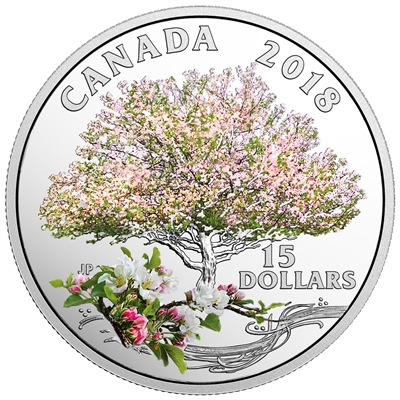 2018 Canada $15 Celebration of Spring - Apple Blossom (TAX Exempt)