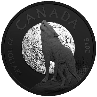 2018 Canada $20 Nocturnal by Nature - The Howling Wolf (TAX Exempt)