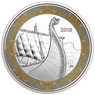 2018 Canada $20 Norse Figureheads - The Dragon's Sail (TAX Exempt)