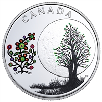 2018 Canada $3 13 Teachings from Grandmother Moon - Flower Moon Silver (No Tax)