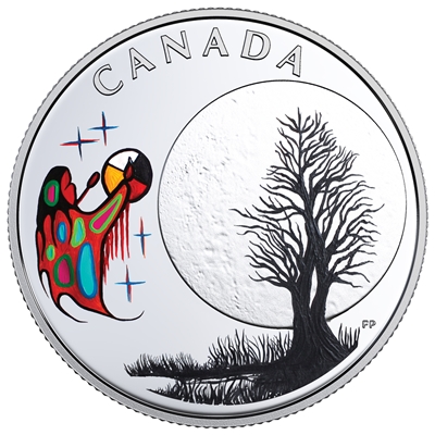 2018 Canada $3 13 Teachings from Grandmother Moon: Freezing Moon Silver (No Tax)