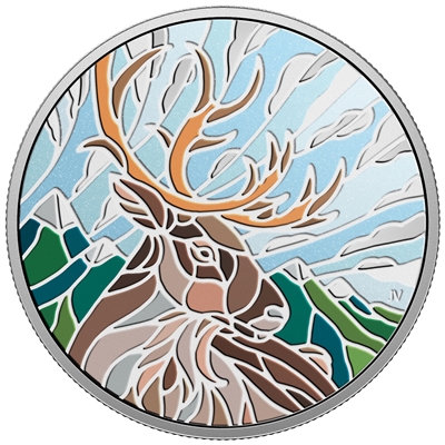 2018 $20 Canadian Mosaics - Caribou Fine Silver (No Tax)