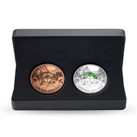 RDC 2018 Canada $30 CNIB 2-coin Set (Coin & Bronze Medallion) No Tax (scratched capsule)