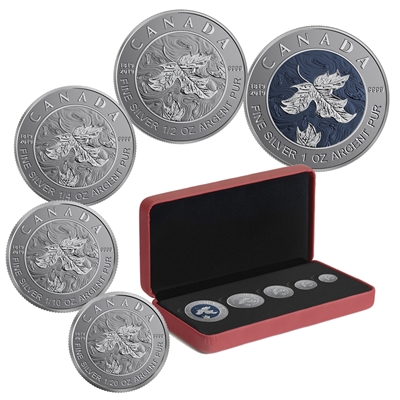 2019 Canada A Bicentennial Celebration Fine Silver Maple Leaf Fractional Set (No Tax)