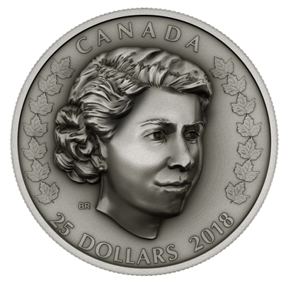 2018 Canada $25 Her Majesty Queen Elizabeth II: The New Queen Fine Silver (No Tax)