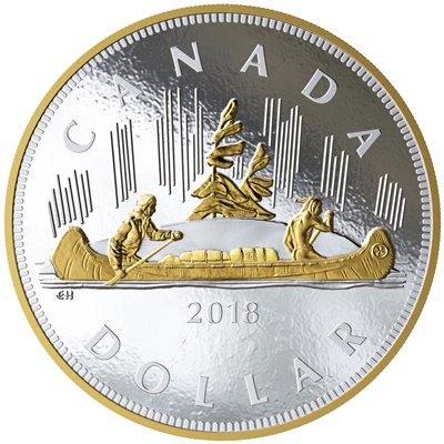 2018 Canada $1 The Voyageur Fine Silver Kilo (No Tax)