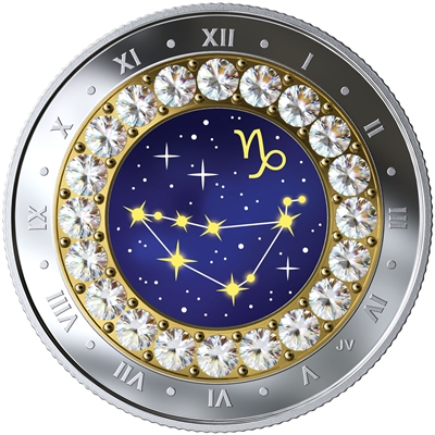 2019 Canada $5 Zodiac Series: Capricorn Fine Silver Coin