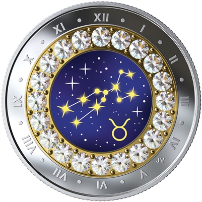 2019 Canada $5 Zodiac Series: Taurus Fine Silver