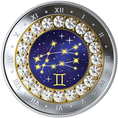 2019 Canada $5 Zodiac Series: Gemini Fine Silver