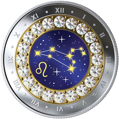 2019 Canada $5 Zodiac Series: Leo Fine Silver Coin