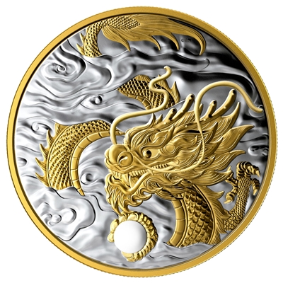 2019 Canada $125 The Benevolent Dragon Fine Silver (No Tax) Marked Red Case