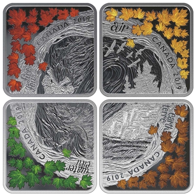 2019 Canada $3 The Elements Fine Silver Coin Set (No Tax)