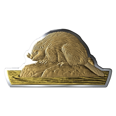 2020 Canada $50 Real Shapes: The Beaver Fine Silver (No Tax)