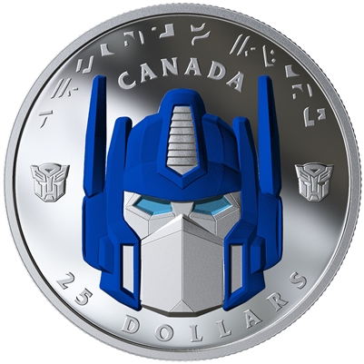 2019 Canada $25 Transformers - Optimus Prime Fine Silver (No Tax)