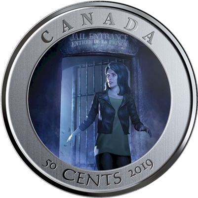 2019 50-cent Spooky Canada - HI Ottawa Jail Hostel Lenticular Coin