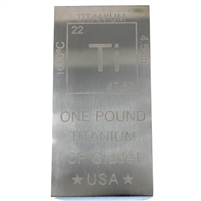 Elemental 1 Pound Titanium Bar