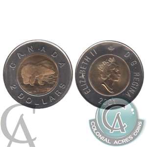 2001 Canada Two Dollar Brilliant Uncirculated (MS-63)