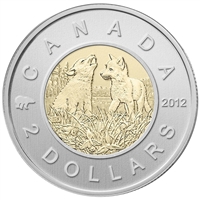 2012 Wolf Pups Canada Two Dollar Specimen $