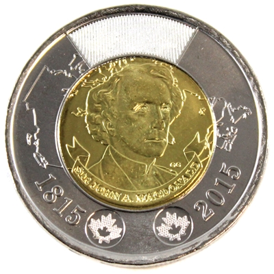 2015 John A. Macdonald Canada Two Dollar Brilliant Uncirculated (MS-63)