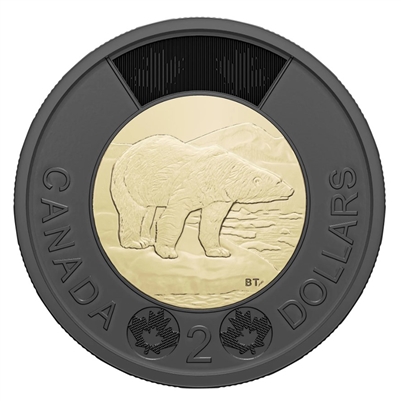 2022 Honouring Queen Elizabeth II (Black Ring) Canada Two Dollar Brilliant UNC (MS-63)