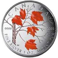 2004 Canada $5 Coloured Silver Maple Leaf (TAX Exempt)