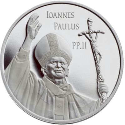 2005 Canada $10 Pope John Paul II Proof Silver Coin (Tax Exempt)