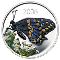 2006 Canada 50-cent Butterfly - Short-Tailed Swallowtail Sterling Silver