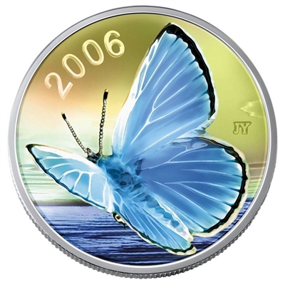 2006 Canada 50-cent Butterfly - Silvery Blue Sterling Silver (#6)