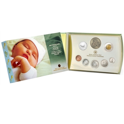 2008 Canada Baby Premium Sterling Silver Proof Set (toning/scuffed)