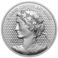 2022 Canada $50 Peace Dollar Ultra High Relief 5oz. Fine Silver Coin (No Tax)