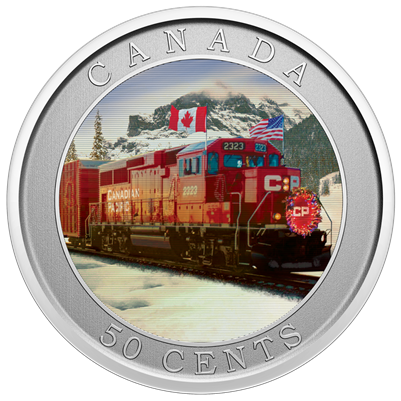 2022 Canada 50-cent CP Holiday Train Lenticular Coin